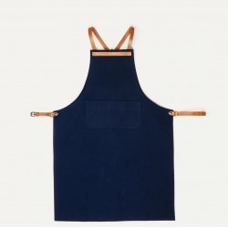 Canvas and leather apron - Marine