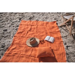 XXL linen beach towel