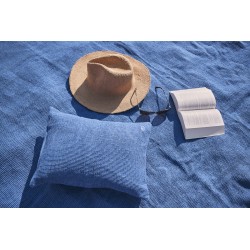 Linen beach cushion