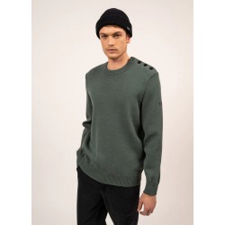 Pull marin uni Cancale - Coupe confort