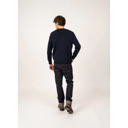Pull marin uni Cancale - Coupe confort