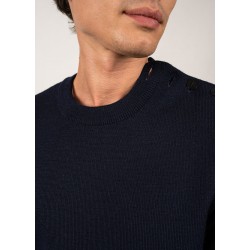 Pull marin uni Cancale - Coupe confort