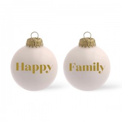 Christmas baubels with message