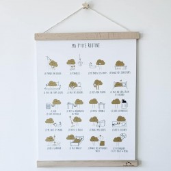 Poster "My little routine"
