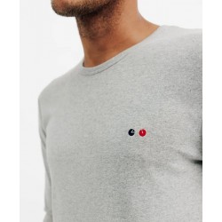 Long sleeve tee shirt - Bicycle embroidery