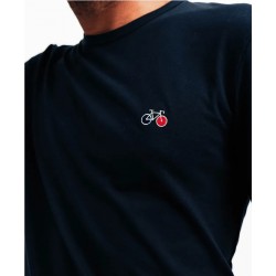 Long sleeve tee shirt - Bicycle embroidery