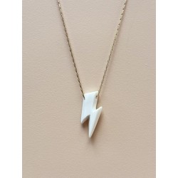 Ziggy" lightning necklace - Ceramic