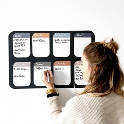 Weekly magnetic organizer