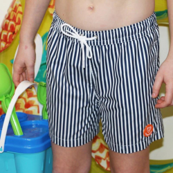 Children's striped swim shorts