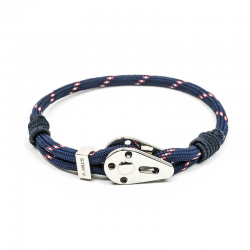 Bracelet homme acier & corde