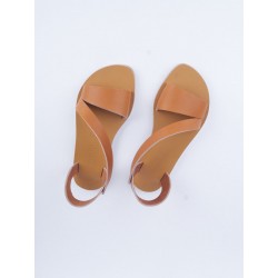 Sandales en cuir - femme