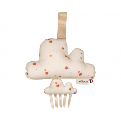 Coussin musical nuage - Coloris nude