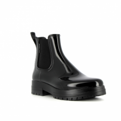 Bottines noires vernies -...