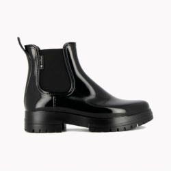 Bottines noires vernies