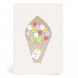 Floral bouquet card