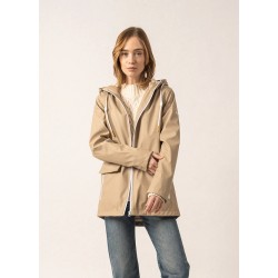 Hooded raincoat - lurex lining