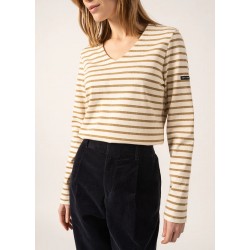 Sailboat Puy - lurex V-neck