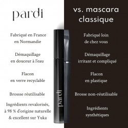 Mascara en verre avec brosse réutilisable