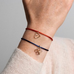 Bracelet cordon lucky charms - cœur