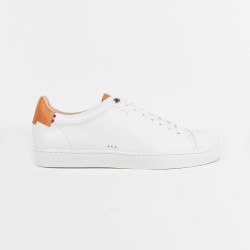 Sneakers Abélia - blanc & camel - homme