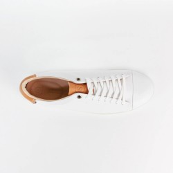 Sneakers Abélia - blanc & camel - homme