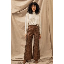 Alba pants - Shiny Jacquard