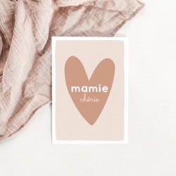 Heart card - Mamie chérie