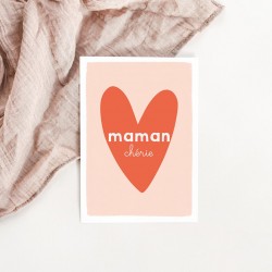 carte cœur maman chérie