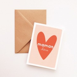 Heart card - Maman chérie