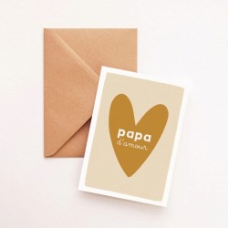 Heart card - Papa d'amour