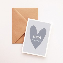 Heart card - Papi d'amour