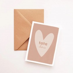 Heart card -Tata chérie