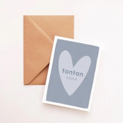 Heart card -Tonton adoré