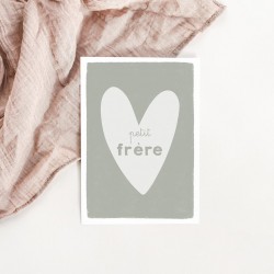 carte cœur petit frère