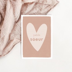 Heart card - Petite sœur