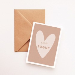 Heart card - Petite sœur