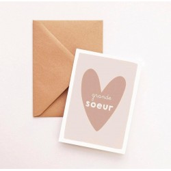 Heart card - Grande sœur