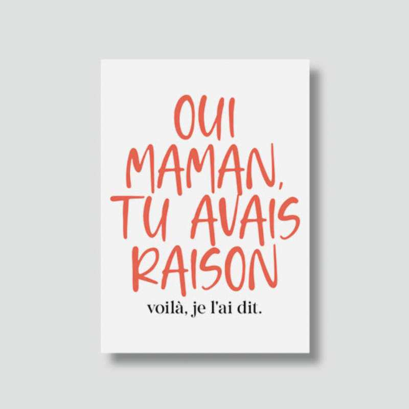 Cartes drôles - Maman (plusieurs modèles)