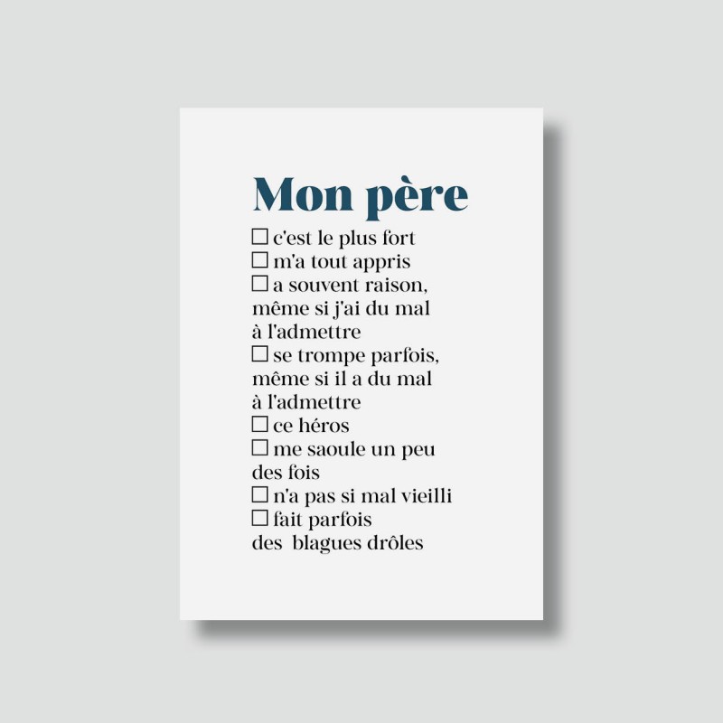 Cartes drôles - Papa (plusieurs modèles)
