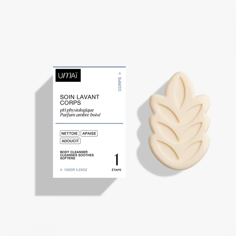 Soin lavant corps ambre boisé