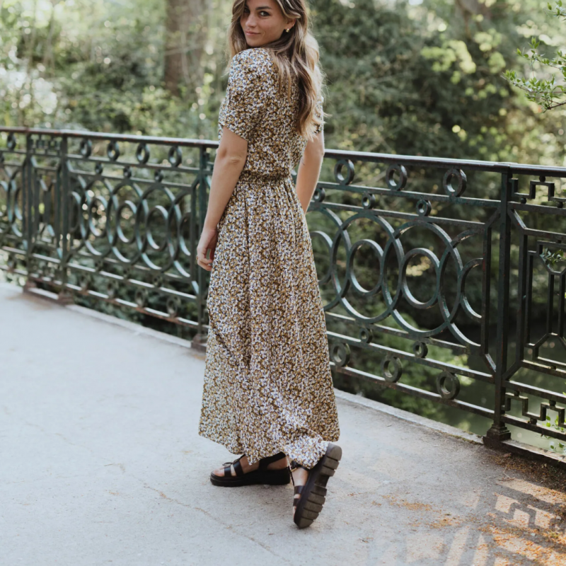 Etosha long skirt, floral print