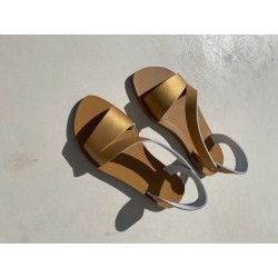Sandales en cuir - femme