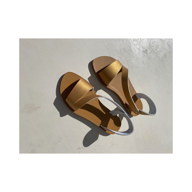 Sandales en cuir - femme