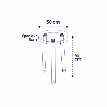 dimensions of stool