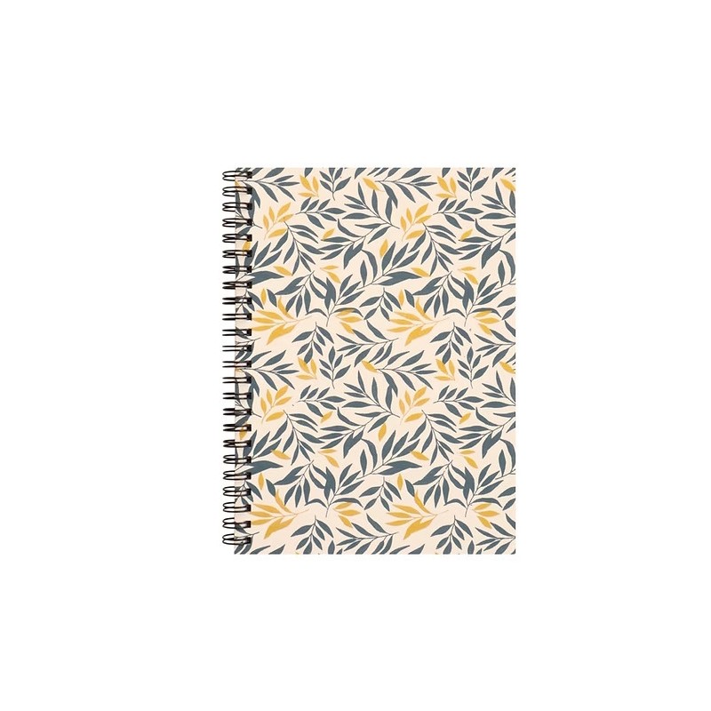 Flora spiral notebook, A5 size