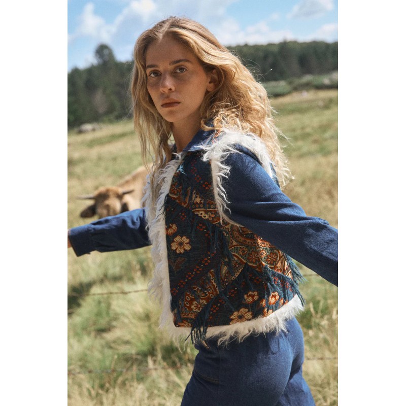 Janis reversible mohair cardigan - jacquard