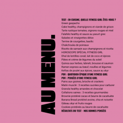 Livre de recettes - Fitness Girl