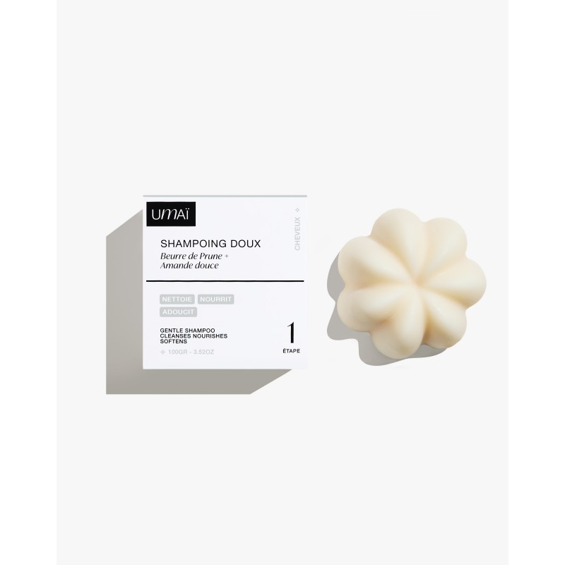 Gentle solid shampoo