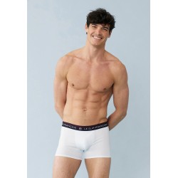Boxer blanc en coton
