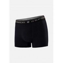 Black cotton boxer shorts